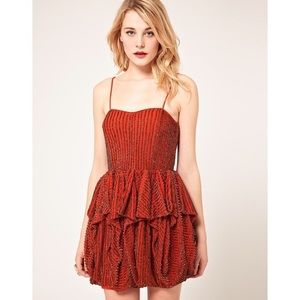 French Connection NWT Samara Sequins Strapless Dress Size 0